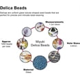 thumbnail image 3 of Matte White, 50 Grams Bulk, Miyuki Delica Seed Beads, Size 11/0, DB351, 3 of 5