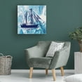 thumbnail image 4 of Canvas Wall Art - Jean Plout 'Abstract Ocean A' Wall Art for Living Room, Bedroom, or Office Décor by Trademark Fine Art - 35 x 35 Inches, 4 of 4