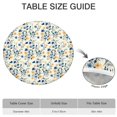 thumbnail image 6 of Pioneer Flower Floral Print Pattern Round Fitted Tablecloth with Elastic Edge,Dining Table Cover Waterproof,Outdoor Round Tablecloth for Camping,Dining,Indoor and Outdoor, 6 of 7