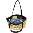 thumbnail image 5 of Daisy Canvas Leather Mix Handbag Twill Sponge Jeanette 30x10.5x39cm/11.8x4.1x15.4in, 5 of 5