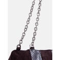 thumbnail image 4 of Scoop Women's Faux Snakeskin Chain Shoulder Bag, Dark Brown, 4 of 6