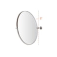thumbnail image 5 of Elegant Decor Round pivot mirror 24 inch in silver, 5 of 9