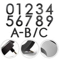 thumbnail image 4 of 6 inch Modern Floating House Numbers Door Black Shadow Home Address Garage Gate, 4 of 9