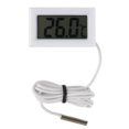 thumbnail image 4 of 4 Pcs Fridge Thermometer Digital LCD Thermometer with Waterproof Probe for Fridge Freezer Aquarium Built-in Thermo-Hygrometer (Set of 2 Black and 2 White), 4 of 5