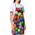 thumbnail image 4 of Yiaed Easter Eggs2 Print Kitchen Apron with Hand Wipe Pockets,Big Pocket,Aprons for Women with Pockets, Waterproof for Cooking Baking, 4 of 7