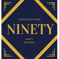 Happy 90th Birthday Guest Book (Hardcover): Happy 90th Birthday Guest book, party and birthday celebrations decor, memor, (Hardcover)