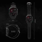 Carbinox Blaze Smartwatch with GPS, Waterproof IP69K, Rugged Fitness Tracker, 170+ Sports Modes for Android & iOS
