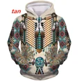 thumbnail image 1 of Motif Indien Sweat à Capuche Imprimé 3D Harajuku Mode Unisexe Automne Décontracté Pull, 1 of 5