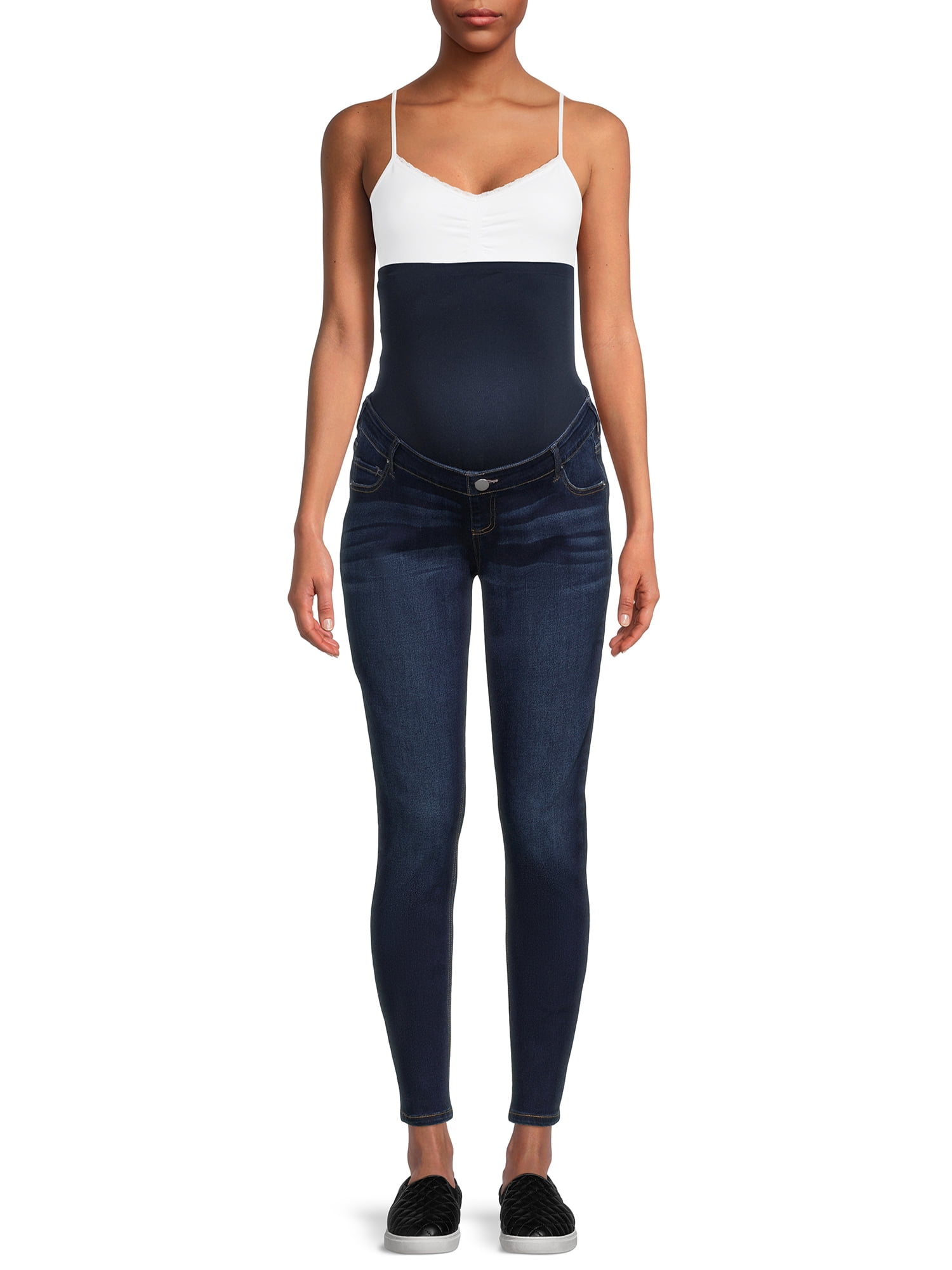 Time and Tru Women's Maternity Skinny Jeans, Sizes S-XXL