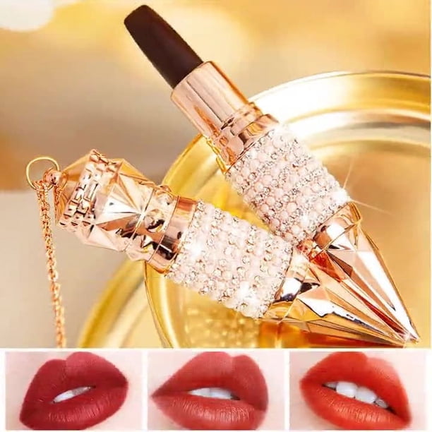 Fiudx Liquidación De Ahorros De Verano Queen'S Sceptre Un Lápiz Labial Tricolor, Lápiz Labial Antiadherente Que No Se Decolora, Lápiz Labial Humectante Que No Mancha, Lápiz Labial De Lujo Queen'S Sce
