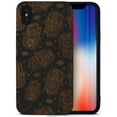thumbnail image 1 of Case Yard Wooden Case for iPhone-XS-Max Soft TPU Silicone cover Slim Fit Shockproof Wood Protective Phone Cover for Girls Boys Men and Women Supports Wireless Charging Hamsa Overload Design, 1 of 7
