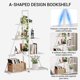 thumbnail image 5 of 4 niveles slim multi-purpose ladder estante: space-saving engineered wood organizer para oficina, dormitorio de esquina in blanca, 5 of 6