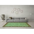 thumbnail image 3 of Ahgly Company Machine Washable Indoor Rectangle Checkered Turquoise Blue Modern Area Rugs, 6' x 9', 3 of 4