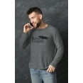 thumbnail image 3 of Old Glory Mens Halloween Raven Lunatic Long Sleeve Graphic T Shirt, 3 of 6