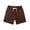 Coffee, variant on WREESH Men's Sweat Shorts Casual Fashion Solid Shorts Drawstring Elastic Waist Short Pants Gym Workout Shorts Gray
