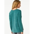 thumbnail image 2 of Joyspun Women's Hacci Knit Sleep Top, Sizes S to 3X, 2 of 3