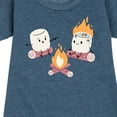 thumbnail image 3 of Instant Message - Marshmallow Fire - Toddler & Youth Girls Fleece Dress, 3 of 6