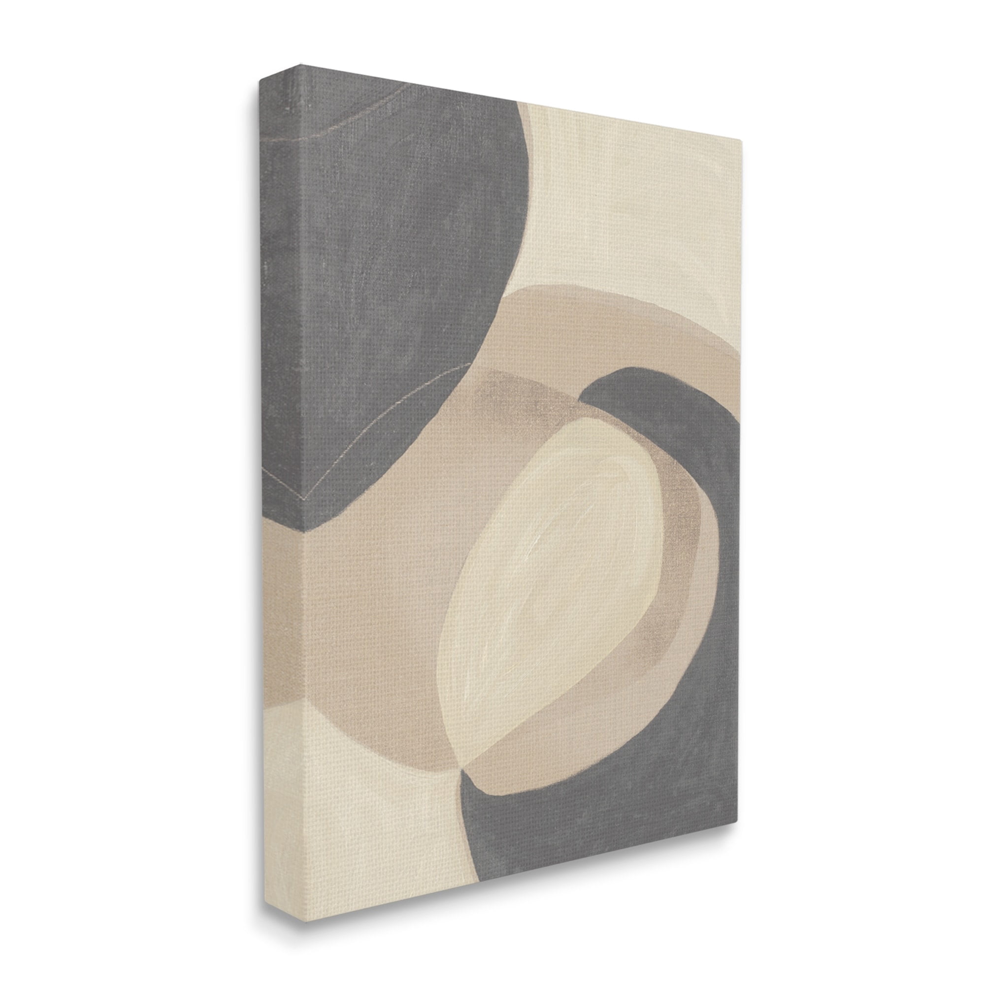 Stupell Industries Modern Rock Shapes Abstract Neutral Tones Canvas Wall Art, 16 x 20, Design by Kippi Leonard