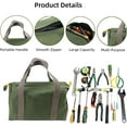 thumbnail image 3 of Kwuty 14 Inch Wide Mouth Tool Bag, Heavy Duty Canvas Tool Storage Bag for Men, Large Capacity Tool Tote Bag for Electricians, Power Tool Organizer Pouch, 3 of 8