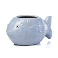 thumbnail image 2 of Alfresco Home Ceramic Placid Fish Planter in Blue, 2 of 3