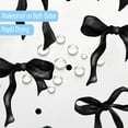 thumbnail image 5 of Cute Shower Curtain Fancy Black Bow Fabric Bowknot Shower Curtains for Bathroom Modern Aesthetic Waterproof Cloth Set with Hooks Coquette Bathroom Decor-72"W x 96"L (Pack of 1), 5 of 7