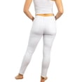 thumbnail image 3 of White Birch Womens High Rise Solid Woven Distressed Denim Jeans, White (Small), 3 of 3