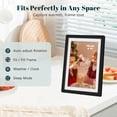 thumbnail image 6 of Frameo Digital Photo Frame WiFi Matte Black Frame 10.1 Inch Picture Frame with 1280x800  IPS Touchscreen, Built-in 32GB, Send Photo Video via Frameo App/USB/SD, Gifts for Women Men, 6 of 6