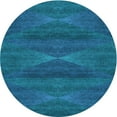 thumbnail image 1 of Ahgly Company Indoor Round Patterned Deep Sky Blue Area Rugs, 8' Round, 1 of 6