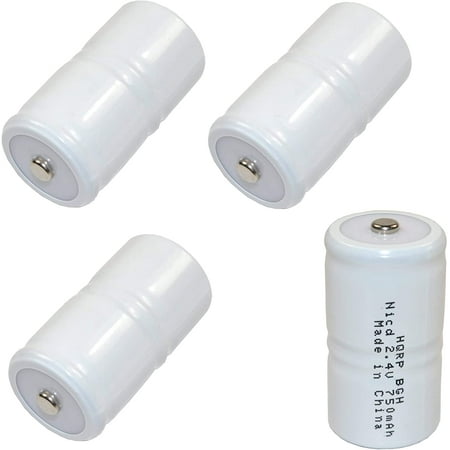 HQRP 4-Pack Battery for TIF8800, TIF8800A, TIF8806, TIF8806A, TIF8850, TIF8900-A Combustible Gas Detector Meter Test Equipment, NP-5459, NP5459 Robinair