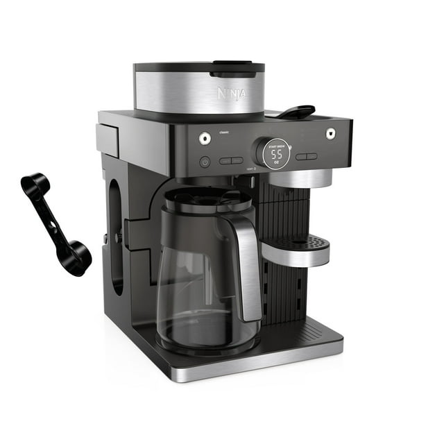 Sistema Espresso y Café Barista Ninja 12 Tazas Cápsulas Compatible Color Acero Inoxidable