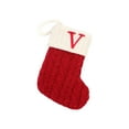 thumbnail image 1 of TIELUTT Bas de Noël avec Initiales Grandes Lettres Brodées Tricotées Rouges 12 Jours de Cartes de Chansons de Noël Flocons de Neige Acryliques Grandes Sucettes Décorations de Noël Ruban Lustre Flocons de Neige Perles, 1 of 7