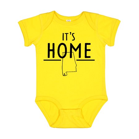 

Inktastic It s Home- Alabama State Outline Gift Baby Boy or Baby Girl Bodysuit