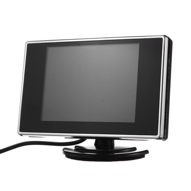 3.5 Inch Car Monitor Monitor Reversing Monitor Two-Way Video Car Accessories,1 set * car monitor,Black