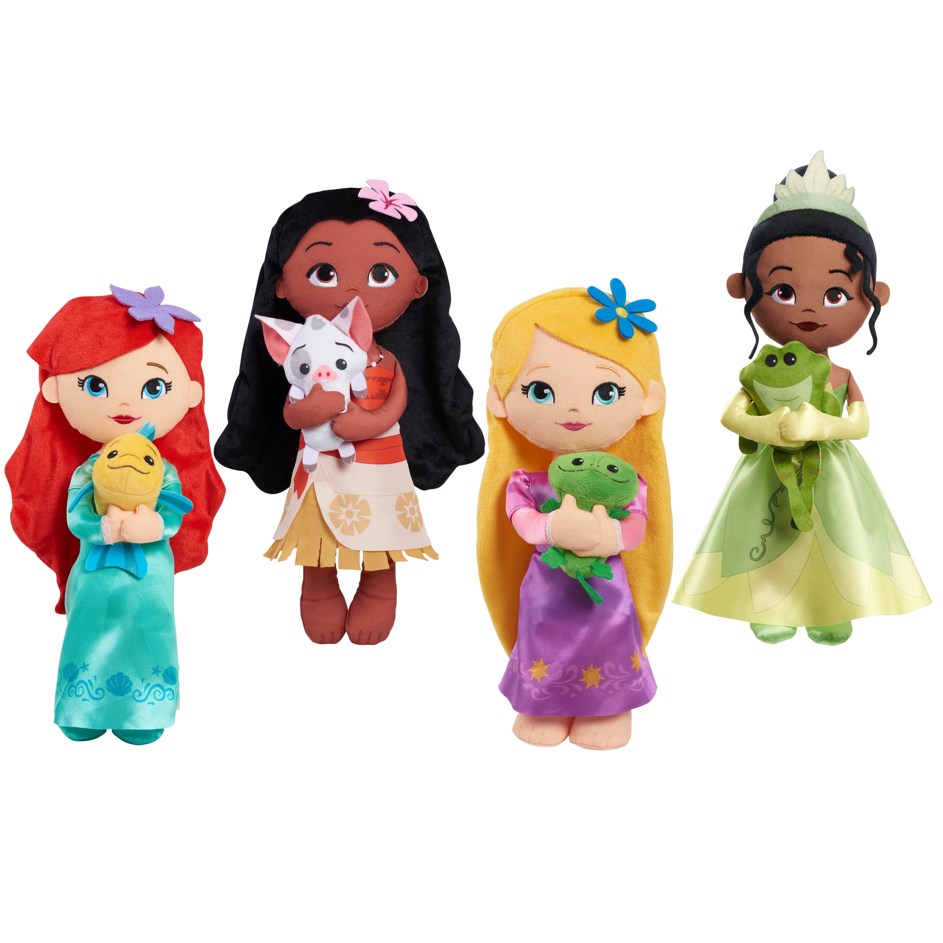 6 Disney Store Princess Plush Dolls