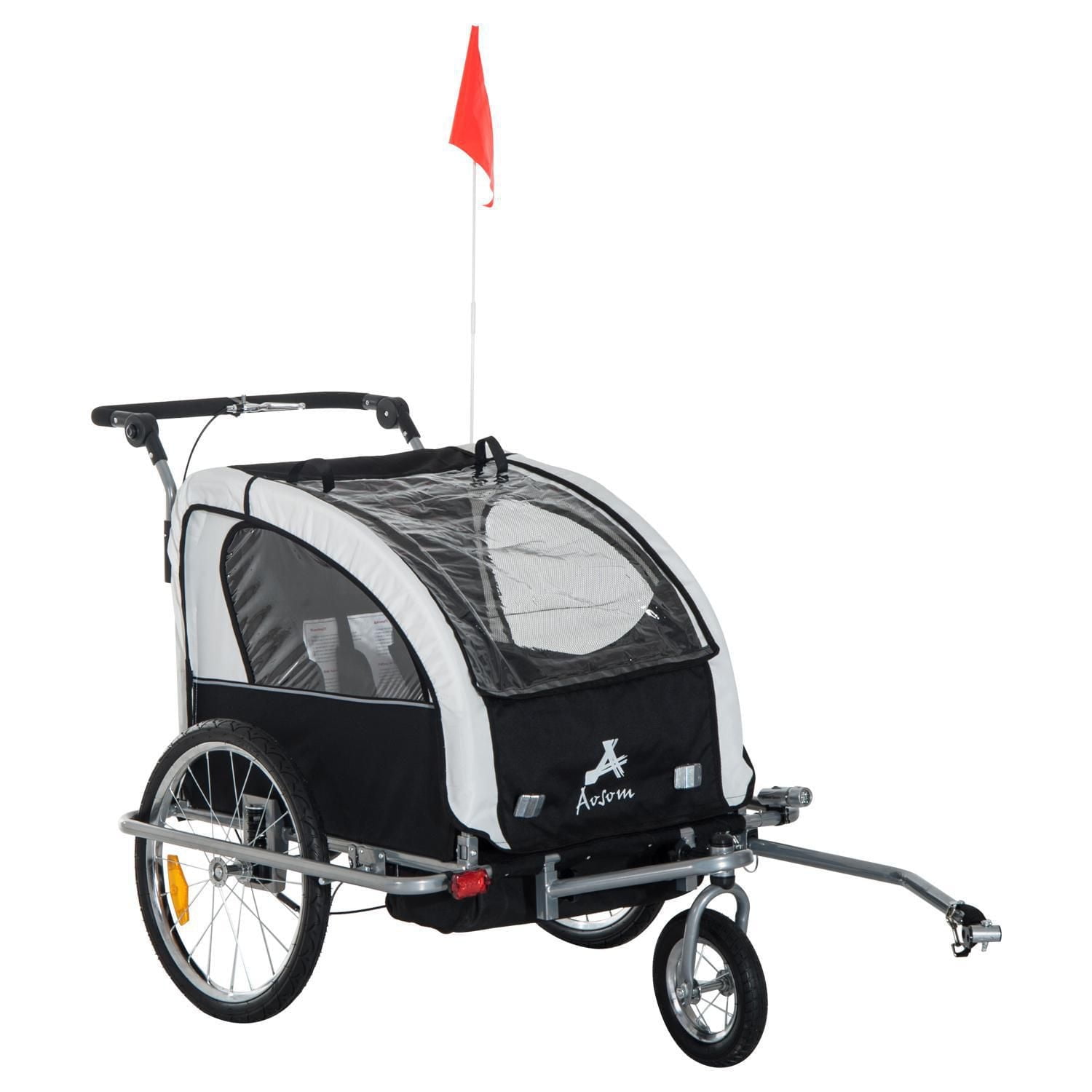 Remorque de vélo 3 en 1 Aosom