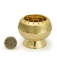 thumbnail image 4 of Burner - Embossed Brass Burner, Medium Base, Net Top 2.25"Hx2.5"D, 4 of 5