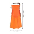 thumbnail image 2 of OULII Youth PVC Orange Lightweight Comfort for Swim Lessons 1 Pair, 2 of 6