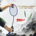 thumbnail image 6 of SALYWEE ZHUJIE Pro 4U Full Carbon Fiber Badminton Racket Set for Men and Women – Flexible Shaft, 30lbs Tension, 6 of 11
