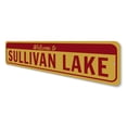 thumbnail image 4 of Welcome Lake Name Novelty Sign, Metal Wall Decor - 4x18 inches, 4 of 4