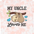 thumbnail image 4 of Inktastic My Uncle Loves Me with Sloth and Hearts Boys or Girls Toddler T-Shirt, 4 of 5