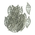 thumbnail image 2 of 30 Piezas de Aleación de Plata Hojas Huecas Colgantes Joyería de Bricolaje Perfecl Colgante de joyería de moda, 2 of 8