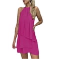 thumbnail image 1 of Birdeem Robe Aguichant Mode Sans Manches Col Rond Ample Irrégulière pour Femmes, 1 of 10
