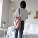 thumbnail image 5 of Bolso de lona para mujer, bolso de compras para el trabajo, el colegio y el ocio, color rosa, 5 of 5
