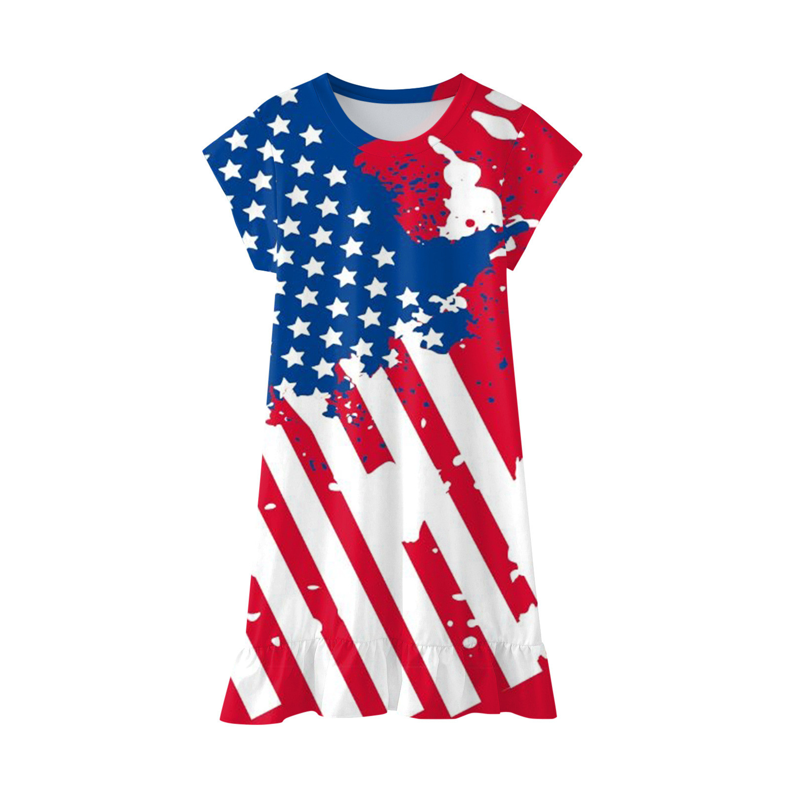 Yyeselk Independence Day Outfit for Big Girls American Flag Dress 4th ...