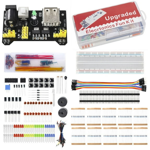 Complete for Starter Kit Breadboard with 830 Connection Points, Power Module