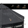 thumbnail image 6 of PET GAZEBO INDOOR AND OUTDOOR OCTAGONAL DOG KENNEL WITH POLYESTER COVER AND SIDE SUNSHADE, 5.5FT, 6 of 10