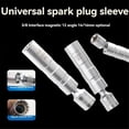 thumbnail image 4 of Extend Spark Plug Socket Wrench 12 Angle Repairing Removal Tool Thin Wall 3/8 Inch Drive Sockets Auto Repair Tool 14mm, 4 of 5