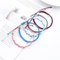 thumbnail image 3 of ziyahi Braided Bracelet Jewelry Accessory Hand Decoration Colorful Waterproof Waxed Thread Woman Wristband Dressing Decor Birthday Gift Type 2, 3 of 7