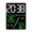 Green, variant on Sktrjpolfis LED Digital Alarm Clock, Multifunctional Display with Date Week Temperature Humidity, Dual Alarm DST Adjustable Brightness, Orange Pink Green Blue Multicolor