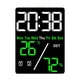 thumbnail image 2 of Reloj digital LED, multifuncional, muestra fecha, semana, temperatura, humedad, DST, brillo ajustable, alarma dual, verde, 2 of 6